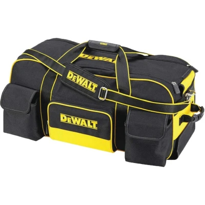Image of DEWALT DWST1 79210 Duffel Trolley Bag with Wheels, Yellow/Black, Large 26 Inch