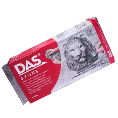 Image of DAS Stone 1kg Air Hardening Modelling Clay, Non Bake, Ready To Use, Suitable for All Ages, Ideal Professionals &amp; Hobbyists