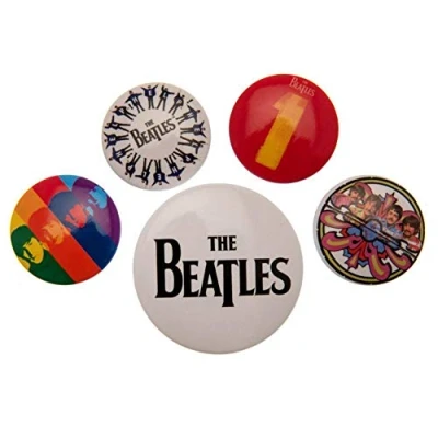 Image of Pyramid International The Beatles Black Badge, Multi Colour, 10 x 12.5 1.3 cm