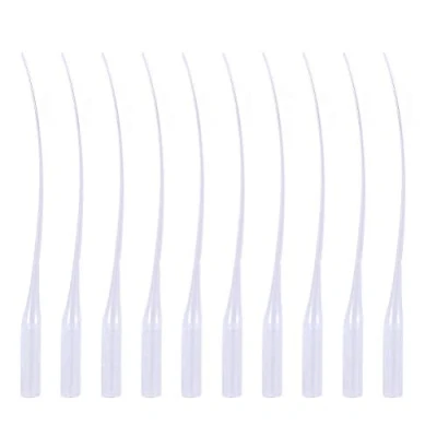 Image of 100 PCS Plastic Extender Applicator, Glue Tips Micro Pipette Dropper for Lab Dispensing Adhesive Dispensers Crafting, White