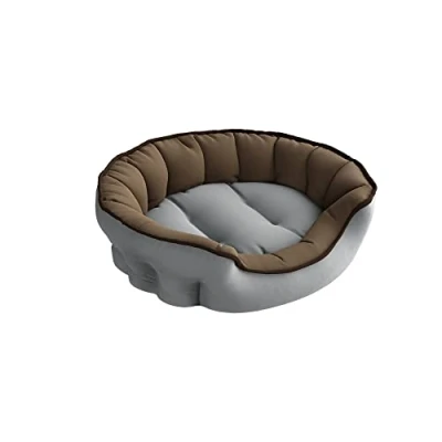 Image of Dogs and Cats quilted Enjoy Bedpet, Light grey/Dove gray, 59X53X18CM