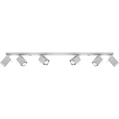 Image of Merida 6 Light Spotlight Bar Grey, GU10