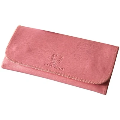 Image of GERMANUS Tobacco Pouch from Genuine Leather in Pink Made EU RUTILUS