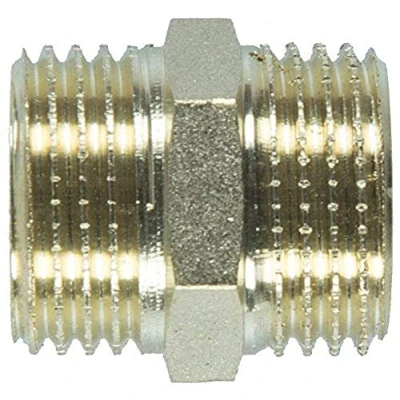 Image of CORNAT TEC396601 Double Nipple Brass, Gold, 1/2 Zoll