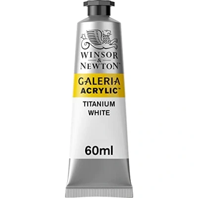 Image of Winsor &amp; Newton SG Education GAL 2120644 Full Range of Galeria Acrylic, 60 mL Tube, Titanium White