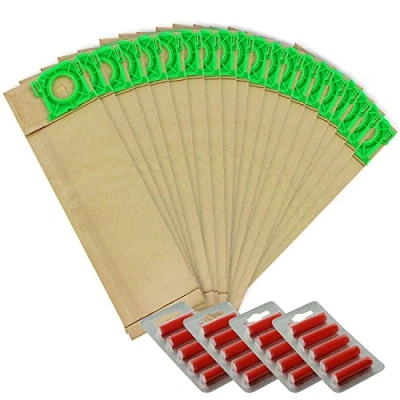 Image of SPARES2GO Strong Dust Bags for Taski Ensign SM1/2 Stealth 1 Vacuum Cleaner (Pack of 20 + Fresheners)