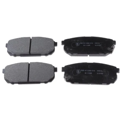 Image of 583023ED00, 583023ED01, 583023EE00 Brake pad set BLUE PRINT ADG04259 Rear Axle with acoustic wear warning KIA: SORENTO 1