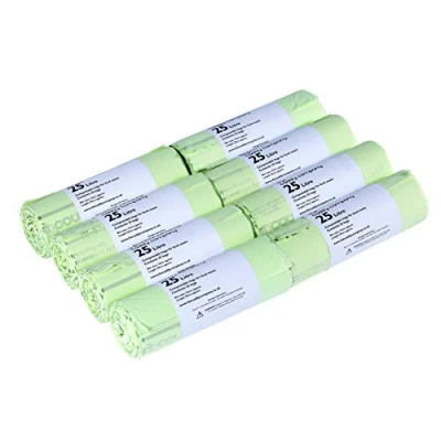 Image of 200 x 25 Litre Caddy Company Compostable Kerbside Bags 8 rolls EN13432 25L Food Waste Liners