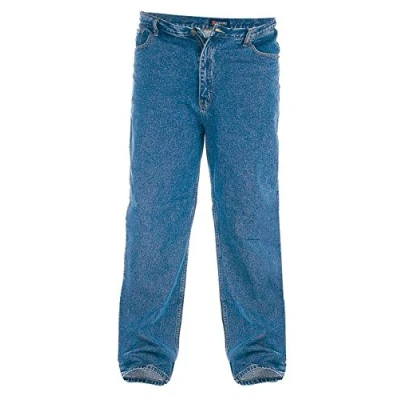 Image of Duke London Rockford Comfort Fit Jeans Stonewash 54 Waist 30 Leg Blue