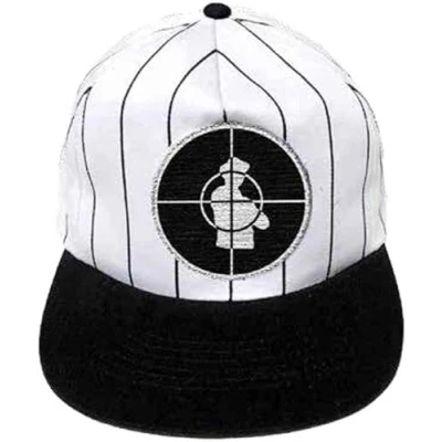 Image of Public Enemy Baseball Cap Solid Target Logo Official Black Unisex One Size