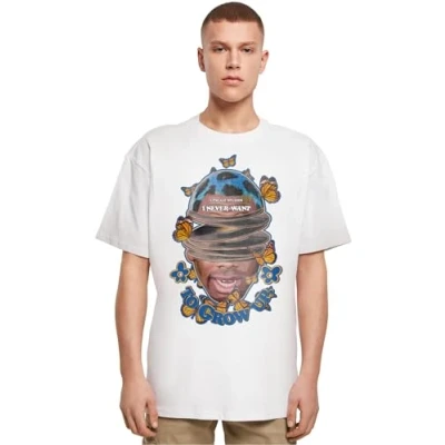 Image of Upscale by Mister Tee GROW UP Print Tshirt, Size: 5XL, White