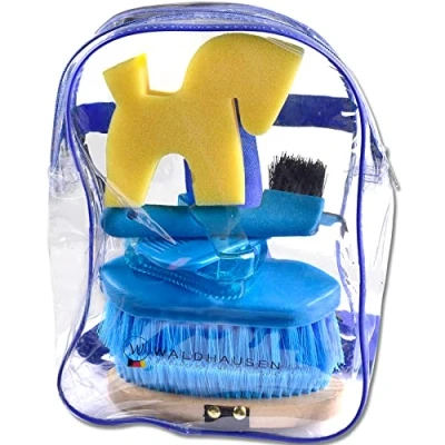 Image of Waldhausen Kids Girls Horse Riding Care Pony Backpack Grooming Brushes Combs Bag