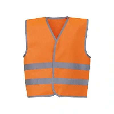 Image of Yoko Hi Vis Childrens/Kids Reflective Border Waistcoat (M) (Orange)