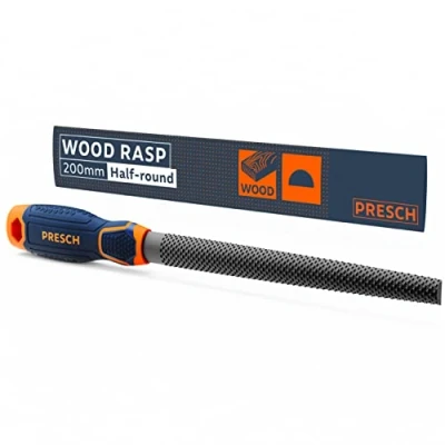 Image of Presch Wood rasp Half Round 200mm for Shaping Holes and Curves in Hardwood or softwood, Professional File