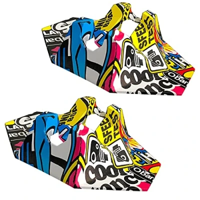 Image of Stunt Scooter Stand, Scooters Stand for Boys Girls Kids and Adults, Extra Stable Base Freestyle/Trick Most Major ​with 90mm to 120mm ​Wheels (Graffiti X2)
