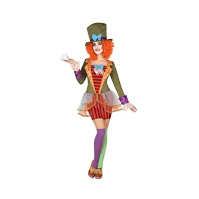 Image of ATOSA 38657 Costume Mad Hatter Woman M L Multicolour Carnival