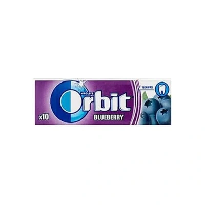 Image of 10 Packs of Original WRIGLEY&#039;S Orbit/Extra Chewing Gum Fresh Stock (Orbit Blueberry, Pack) Helps keep Teeth Clean And Mouth