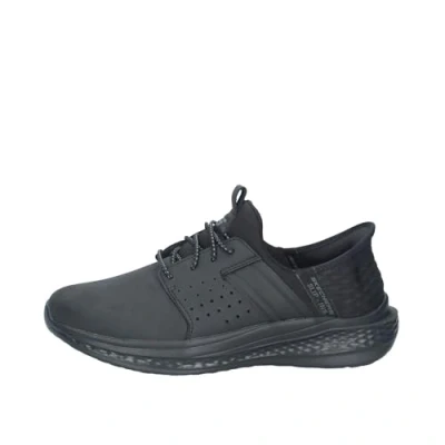 Image of Skechers USA Men&#039;s Slade Zachary Sneaker, Black, 13 UK