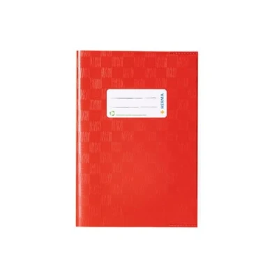 Image of HERMA 7422 Notebook Covers A5 Raffia Red, Pack of 25, Book with Label &amp; Structure Made Durable Wipe Clean Polypropylene Film, Cover Set for School Notebooks, Coloured