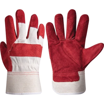 Image of Tuffsafe Red Palm/Yellow Back K/W Rigger Gloves Size 10