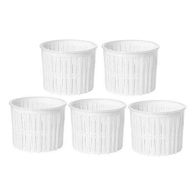 Image of 5 x Cheese Mould 10.1 9cm Variations Plastic Form Basket for