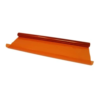 Image of Bright Ideas Cellophane Wrap Rolls Gift Wrapping for Florist Bouquet Hamper Basket Wrapping, Scrapbooking Assortment, Orange 50cm x 4.5m Colourfast Acid Free. BI2605.