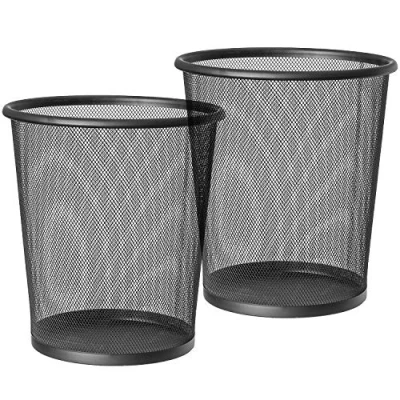 Image of art moon Mesh 2 Pack Waste Paper Bin 12L Powder coated Steel