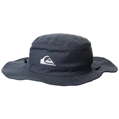 Image of Quiksilver Men&#039;s Bushmaster Sun Protection Floppy Visor Bucket Hat, Tarmac, S M