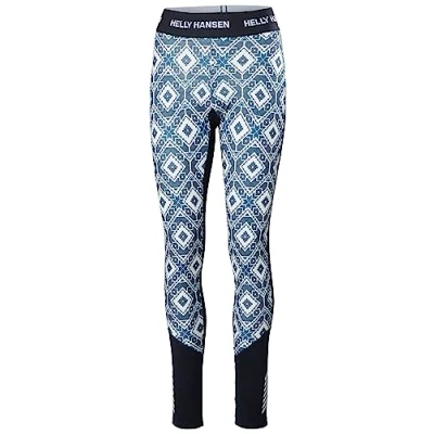 Image of Helly Hansen Women&#039;s W LIFA Merino MIDW GRA Pant, 597 Navy Star Pixel, XS