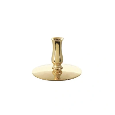 Image of NKlaus 1x Candle Holder Brass Gold Thin Altar Candles Ritual Beeswax up to Ø6,7mm Candlestick Wedding 6731