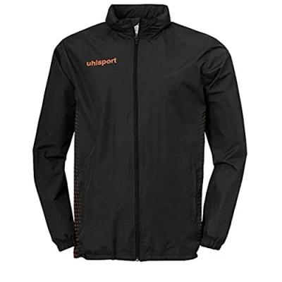 Image of Uhlsport Uhlsh Men Score Rain Jacket Men&#039;s Black/Fluo Orange, XXX Large