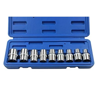 Image of US PRO 9pc 1/2&quot; Dr Star E Torx Socket Set E10 E24 1390