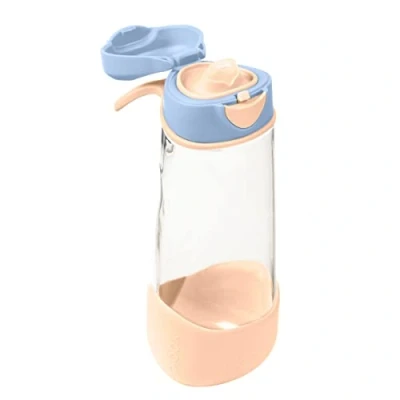 Image of b.box Sport Spout Drink &amp; Water Bottle Easy Grip and Leakproof Lid Cool Modern Child Friendly Design, Tilt Sip 600ml