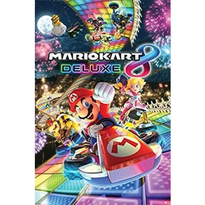Image of Pyramid International Deluxe Mario Kart 8&quot; Maxi Poster, Plastic/Glass, Multi Colour, 61 x 91.5 1.3 cm, Living Room