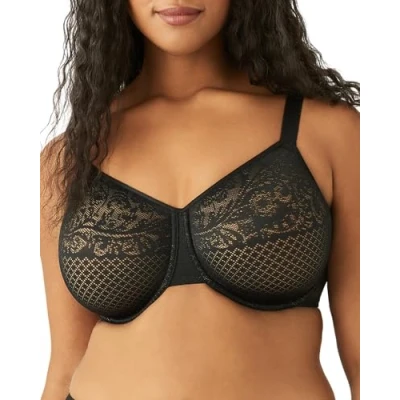 Image of Wacoal Women&#039;s Visual EIIects Minimizer Iull Coverage Bra, Black, 34 I