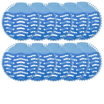 Image of Urinal Screen Splash Mats, Scented Toilet Deodorizer and Guards for Men’s (Urinal Ocean Mist Blue, PACK OF 10)