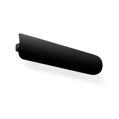 Image of Novo Flush Wall Lamp Matt Black 2700K