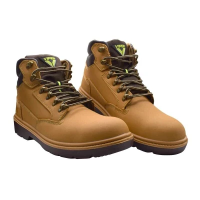 Image of Scan Unisex Viper Desert Safety Boots, Tan, 5 UK