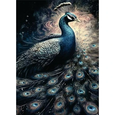 Image of Beautiful Peacock Rice Paper, 11.5 x 16 inch for Decoupage Furniture Crafts