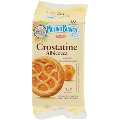 Image of Mulino Bianco Cake Crostatina Albicocca Apricot Brioche Biscuits 400 g Cookies