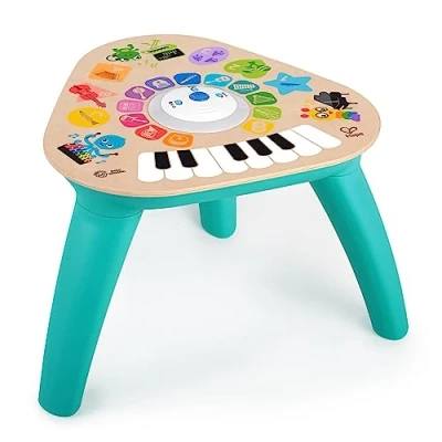 Image of Baby Einstein, Hape, Clever Composer Tune Table Magic Touch Electronic Wooden Activity Toddler Toy, Musical Toy to Experiment with Sounds and Music, Removable Legs, 3 Play Modes, Ages 6 Months +