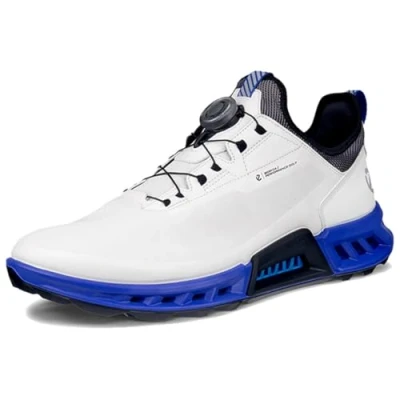Image of ECCO Men&#039;s Biom C4 Boa Gore tex Waterproof Golf Shoe, White/Virtual, 6 6.5