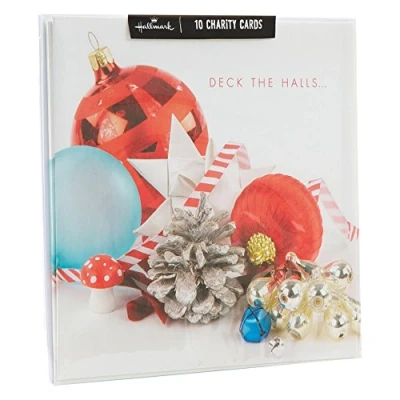 Image of Hallmark Christmas Wish for Anyone Traditional Charity Festive Boxed Card (Pack of 10)