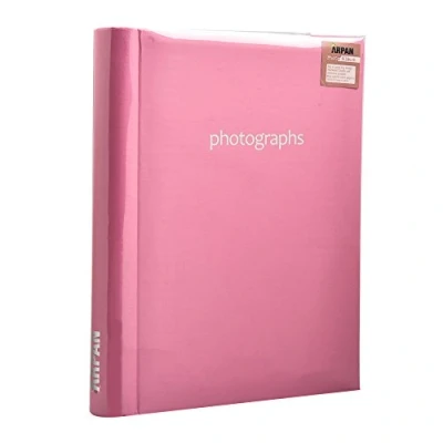 Image of Arpan Hot Pink Self Adhesive Photo Albums 36 Sheets / 72 Sides