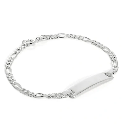 Image of jewellerybox Sterling Silver 6 Inch ID Plate Bracelet