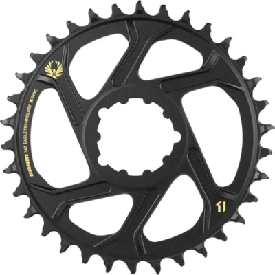 Image of Sram Eagle X Sync 38T Direct Mount Off Set Boost Aluminium 12 Speed Chain Ring Gold, 3 mm