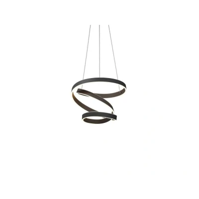 Image of Ceiling Light &#039;Olada&#039; (Modern) in Black Made of Aluminium for e.g. Living Room &amp; Dining (1 Source,) from Lindby Pendant Lighting, lamp, Hanging
