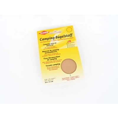 Image of Kleiber 100 Percent Cotton Canvas Tent with Awning Iron on Repair Patch, Yellow