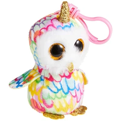 Image of TY T35224 Enchanted OWL W/Horn Boo Key Clip, Multicolored, one Size