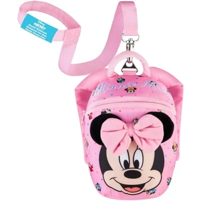 Image of Disney Toddler Backpack with Reins, Minnie Mouse Reins for Kids, Child Harness 1 4 Years
